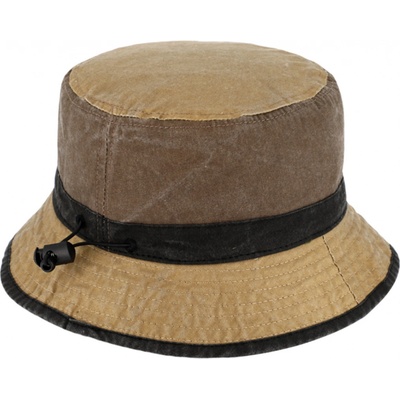 Fiebig since 1903 Volnočasový legendární bucket hat 1903 hnědobéžový sepraná bavlna