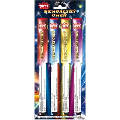 Tarra pyrotechnik BENGÁLSKÝ OHEŇ POCHODEŇ 4 barvy