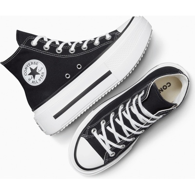 Converse Chuck Taylor All Star Lift Double Stack Hi A12975 Black/White/Black