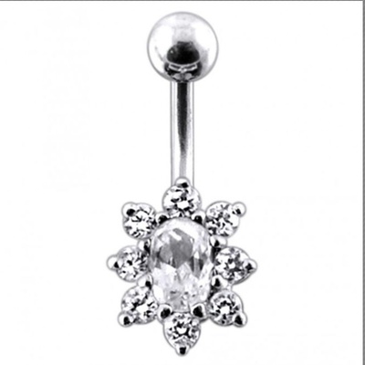 Šperky4U stříbrný piercing do pupíku BP01002-CC