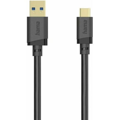 Hama 00202007 USB 3.2 Gen1 USB-A zástrčka USB-C ® zástrčka 3m černý