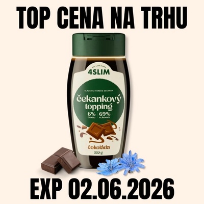 4Slim Čekankový topping čokoláda 330 g