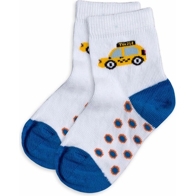 Chlapecké vzorované ponožky WOLA TAXI bílé