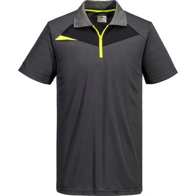 Portwest polo so zipsom sivé