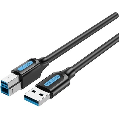 Vention COOBD USB 3.0 Male to USB-B Male Printer, 0.5m, černý