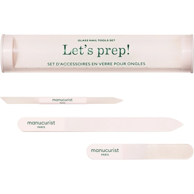 Manucurist Let‘s prep Set skleněných pilníků na nehty