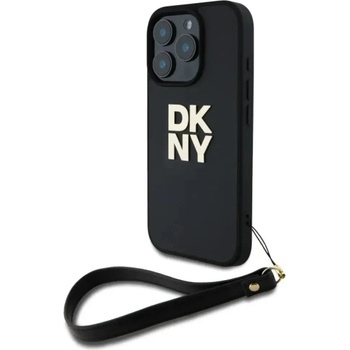 DKNY Калъф с лого на DKNY за китка за iPhone 16 Pro Max - черен (3666339334574)