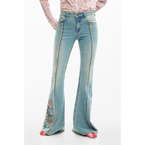 DESIGUAL Дънки за жени Desigual, Размер 40, Цвят Синьо (26SWDD37_AZ5053)