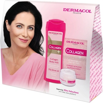 Dermacol Collagen+ denní pleťová péče Collagen+ Rejuvenating SPF10 50 ml + noční pleťová péče Collagen+ Rejuvenating 50 ml dárková sada