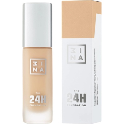 3INA The 24H Foundation nude yellow 636 make-up plně krycí waterproof 24h 30 ml