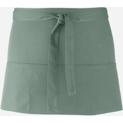Premier Workwear Pracovní zástěra krátká s kapsami PR155 Sage Pantone 5497 60x33cm