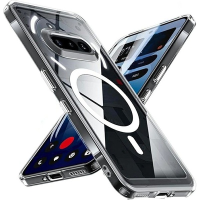 Nothing Прозрачен Магнитен Калъф за Nothing Phone (4a) - TPU, Airbag, 0.8mm защита, Прозрачен