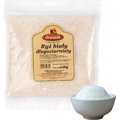 Orzeszek Ryža biela dlhozrnná 2,5 kg