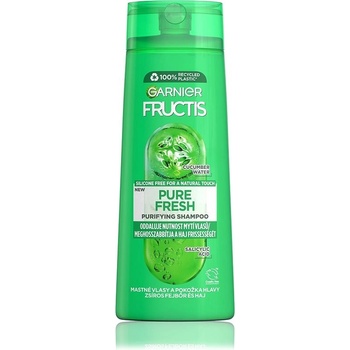 Garnier Fructis Fresh Shampoo posilňujúci šampón pre normálne a rýchlo sa mastiace vlasy 400 ml