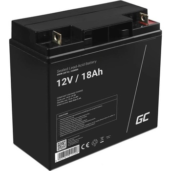 Green Cell Зареждаема батерия AGM 12V 18Ah, без поддръжка, за UPS ALARM (AGM09)