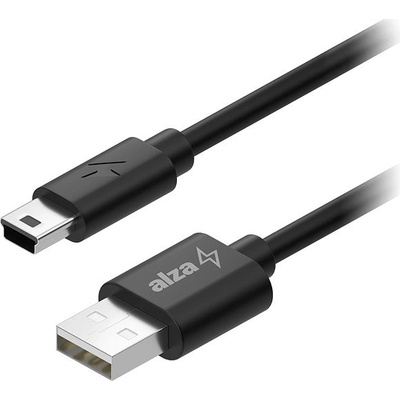 AlzaPower APW-CBUAMI010B Core USB-A (M) to MiniUSB 1m, černý