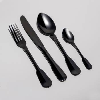 Herdmar Прибори за хранене mono- 24 части - черни (гланц + мат) (-078-5665-0117-200-00a8)