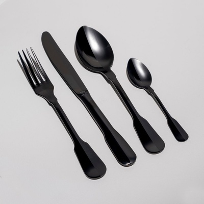 Herdmar Прибори за хранене mono- 24 части - черни (гланц + мат) (-078-5665-0117-200-00a8)