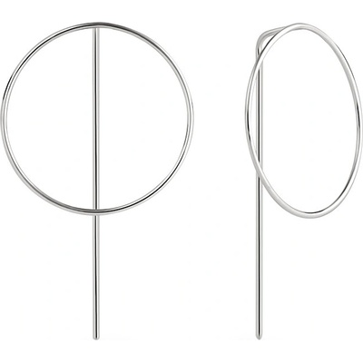 SilveAmo stříbrné protahovací Velké kruhy C22000