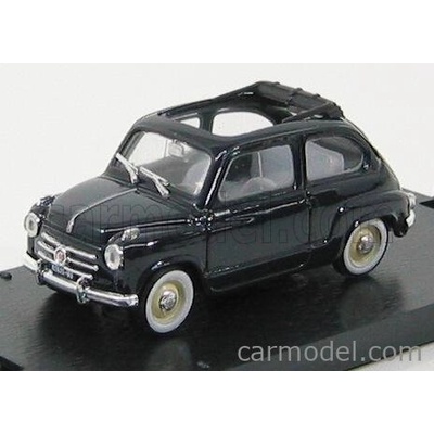 Brumm Fiat 600 1956 Tetto Aperto Open Roof Tmavě Modrá 1:43
