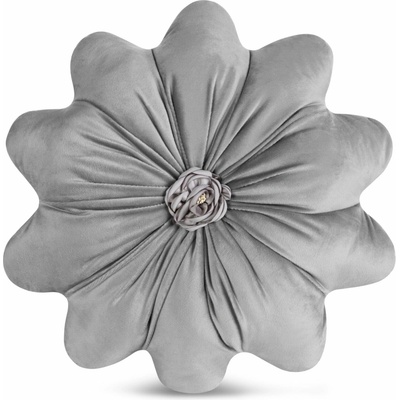 EUROFIRANY vankúš FLORES 5 STRIEBORNÁ 40 cm