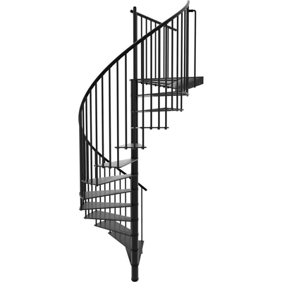 Minka STAIRS Kovové točité schodisko Portofino čierne pr. 120 cm