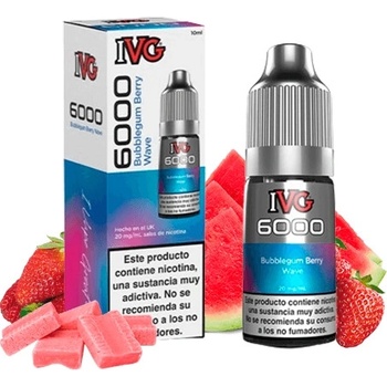 IVG 6000 Salt Bubblegum Berry Wave 10 ml 10 mg