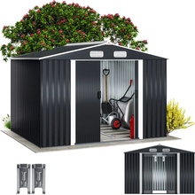 Gardebruk 990743 Záhradný domček na náradie XXL 257 x 205 x 177,5 cm antracitový