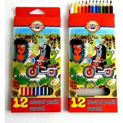 Koh i Noor pastelky 3652 Krtek dlouhé 12 barev