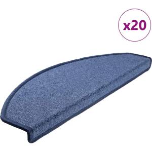 vidaXL Изтривалки за стълби, 20 бр. , 65x24x4 см, сини, полукръгли, големи (3365796)