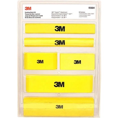 3M Sada ručných hoblíkov, suchý zips, žltá 05684