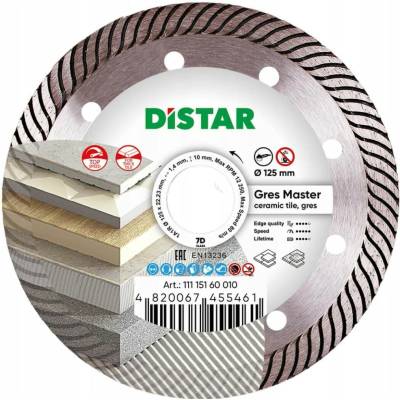 Diamantový kotouč 125 mm na dlaždice Distar Gres Master