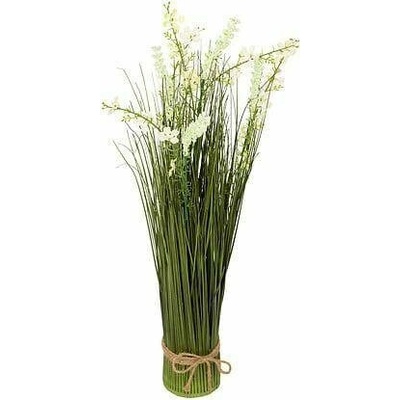 Umělá kytice bílých lučních květin Atmosphera do obýváku a ložnice 58 cm