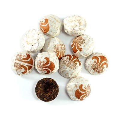 World Herbs Pu Erh, Puerh Yunnan mini tuo cha black, tmavý typ 100g
