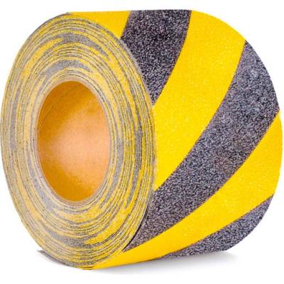 M2 Protišmyková páska výstražná 100 mm x 18,3 m černo-žltá