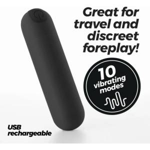 Crushious Булет вибратор iMoan Travel Buddy черен