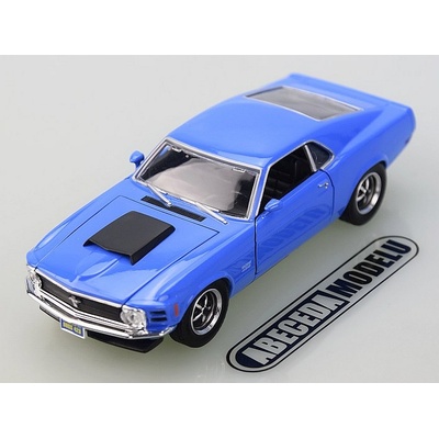 Motor Max Ford Mustang Boss 429 1970 modrá 1:24