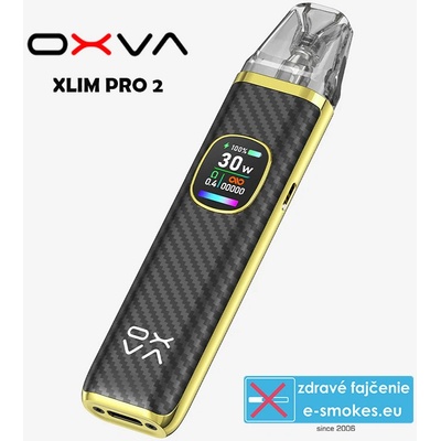 Oxva Xlim Pro 2 Pod Kit 1300 mAh Black Carbon 1 ks