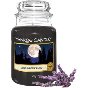 Yankee Candle scented candle in a glass (large) | Midsummer's Night | Candle with a long burning time of up to 150 hours Perfect gifts for women - 5038580000504