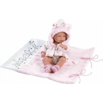 Llorens 73898 NEW BORN DIEVČATKO- realistická bábätko s celovinylovým telom 40 cm