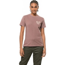 JACK WOLFSKIN dámské tričko s krátkým rukávem jack nature tee w 1808741-3068 Růžové