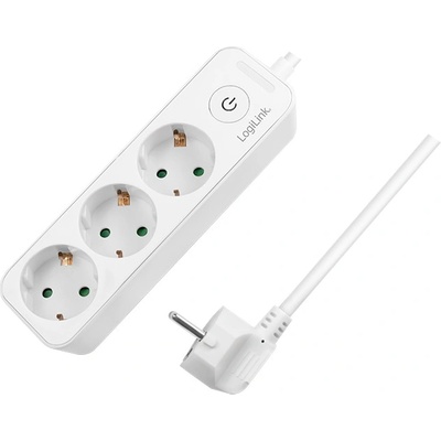 LogiLink Удължител за превключвател LogiLink 3x CEE 7/3 гнездо, 1, 5 м кабел, бял (LPS244) (LPS244)
