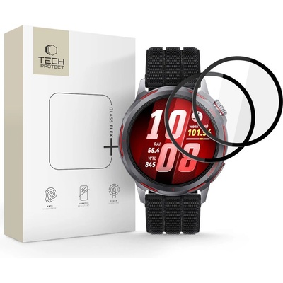 Tech-Protect Szklo hybrydowe tech-protect glass flex+ 2-pack huawei watch gt runner 2 black (5906302339792)