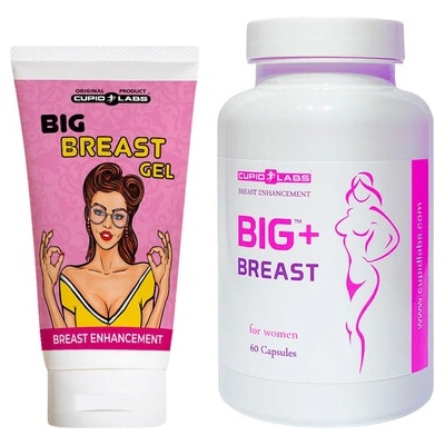 Капсули за уголемяване на бюста Big Breast + Гел за уголемяване на бюста Big Breast Gel