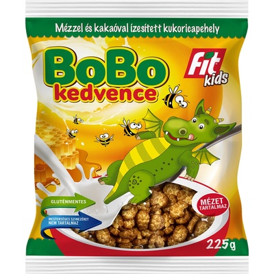 Fit Kids Süsü bezlepkové kukuričné lupienky medovo kakaové 225 g