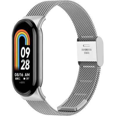 Xiaomi Milánský tah - kovový náhradní řemínek pro Mi Band 8/9/10 Stříbrná MBSCZ-MMG02 – Zboží Živě