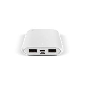 Ttec Външна батерия PowerSlim Duo 10.000mAh Universal Mobile Charger - Бяла