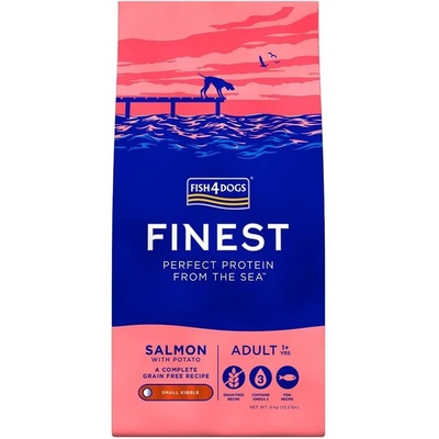 Fish4Dogs finest Сьомга Възрастни Мини 1, 5 кг