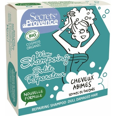 Secrets de Provence Bio tuhý regenerační šampon 85 g