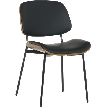 Bittel Посетителски стол Carmen 1180 - орех-черен (3520990)